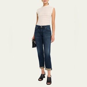 Rag & Bone Low Rise “The Dre” Boyfriend Slim Cuffed Jeans | Santiago Wash | 24
